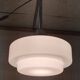 Suspension style Bauhaus globe opaline XL - années 30/40
