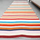 Vintage colourful flat kilim hallway rug 90x306 cm