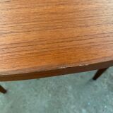 Scandinavian extendable round table in teak dia 110cm an60