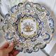 Decorative plate in Rouen earthenware, 19th century