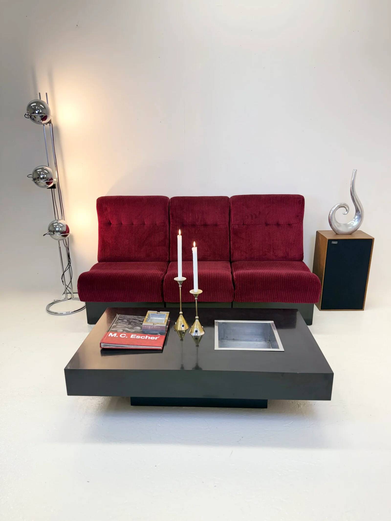 Canapé modulable « Cinema », 3 chauffeuses — Italie, 1970s