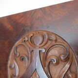 Art Nouveau Secessionist Carved Burr Walnut Wood Wall Hanging 1900