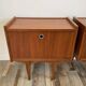 Pair of Scandinavian teak bedside tables in 60s