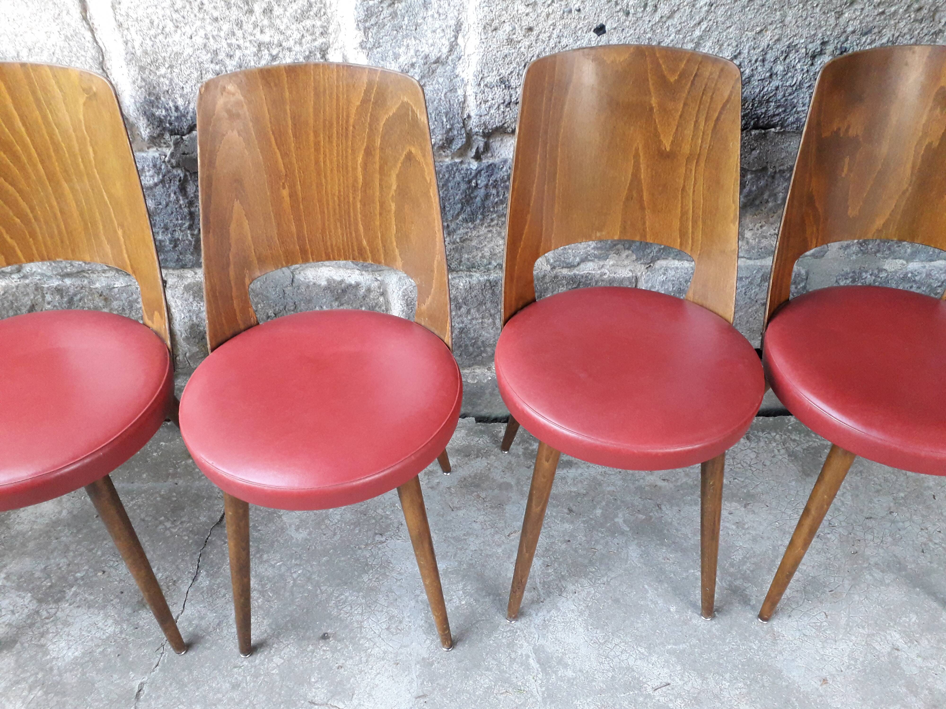 Lot de 6 chaises bistrot Baumann Mondor