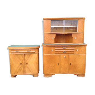 Keller kitchen 2 furniture buffets high & low years 50 vintage style mado