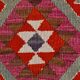 3x12 Kilim Red & Purple  Runner Rug, 102x355Cm