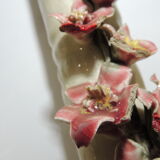 Old ceramic bouquet maker from the 1930s - Vintage Victorian French Majolica