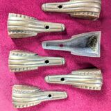 6 bronze art deco furniture / chandelier fittings