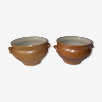 Set of 2 sandstone bowls