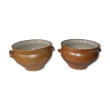 Set of 2 sandstone bowls