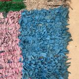 Tapis Marocain  Boucherouite coloré - 80 x 170 cm