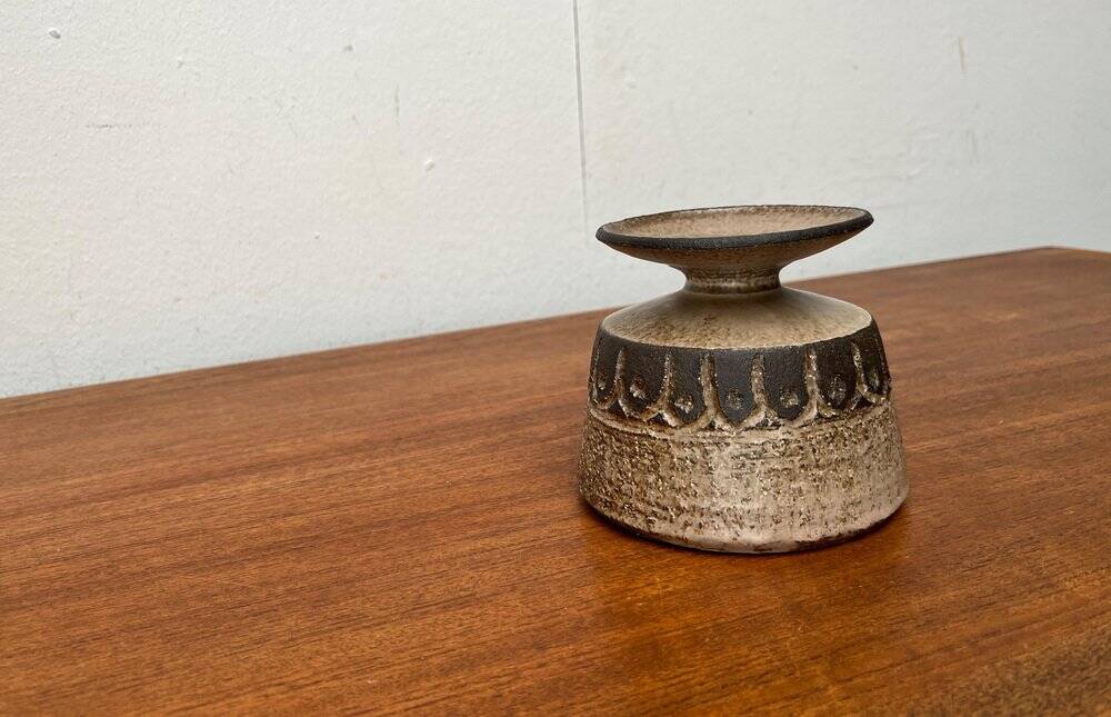 Danish Scandinavian pottery vase from the mid-century Lovemose Denmark, 1960s.