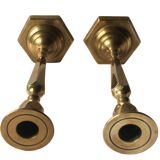 Solid brass candle holders