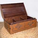 Malagasy carved chest made of precious wood