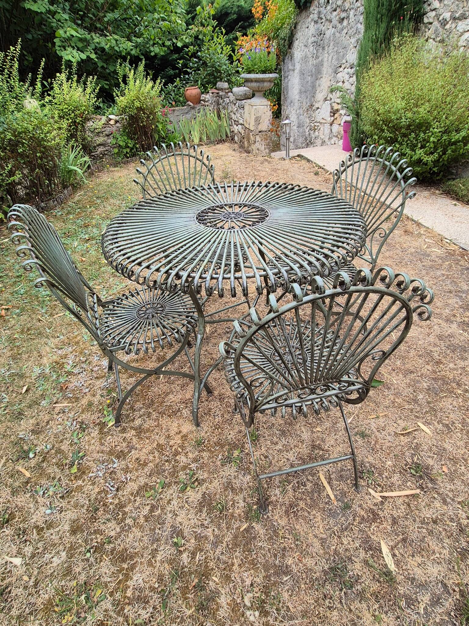 Salon de jardin fer forgé