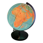 Vintage globe 1976 German terrestrial (French) JRO changeable image - 34 cm