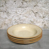 Set of 4 hollow plates in Polish ceramic