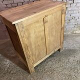 Vintage Parisian buffet made of raw wood