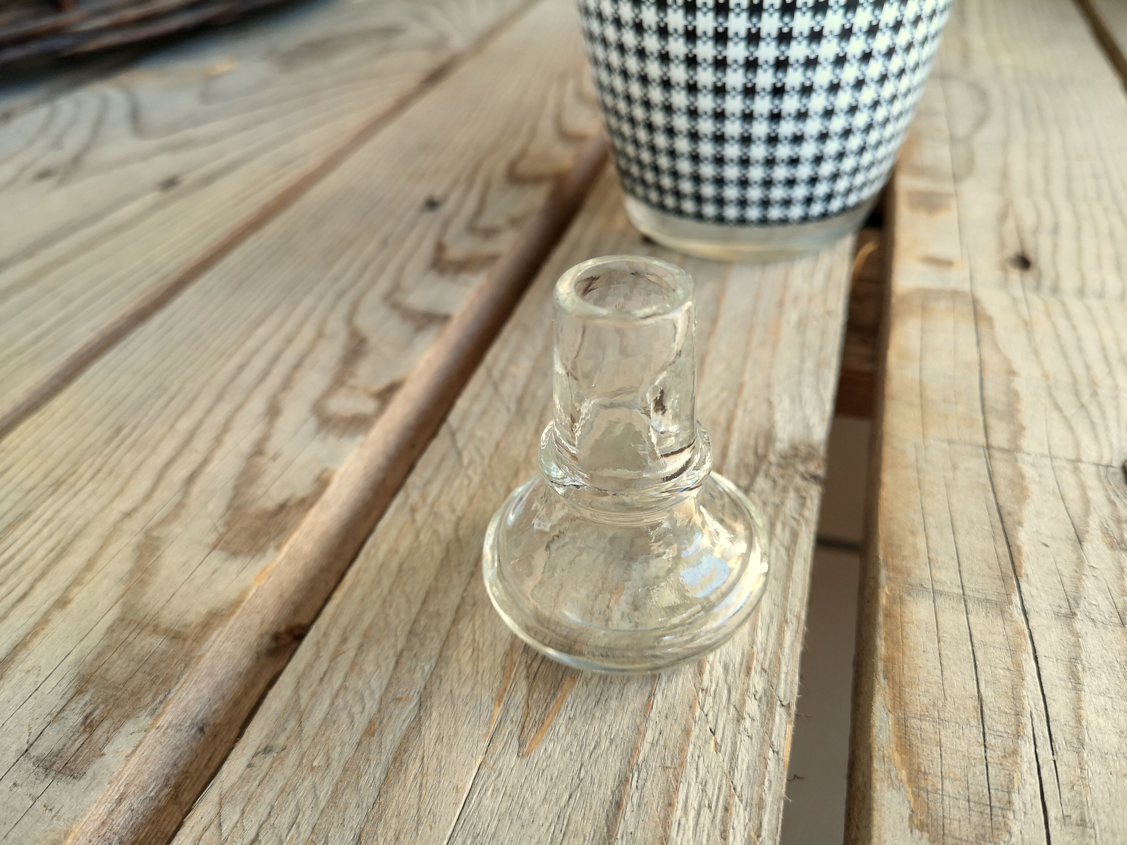 Carafe Luminarc Vintage with Bouchon with Black and White Carreaux décor