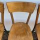 Série de 6 chaises de bistrot restaurant ancienne vintage- 1950s