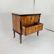 Biedermeier Chest of Drawers in Ebonized & Gilded Cherry Wood, Franconia, 1820s