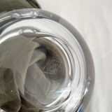 Cendrier rond en cristal de Vannes vintage