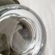 Vintage Vannes crystal round ashtray