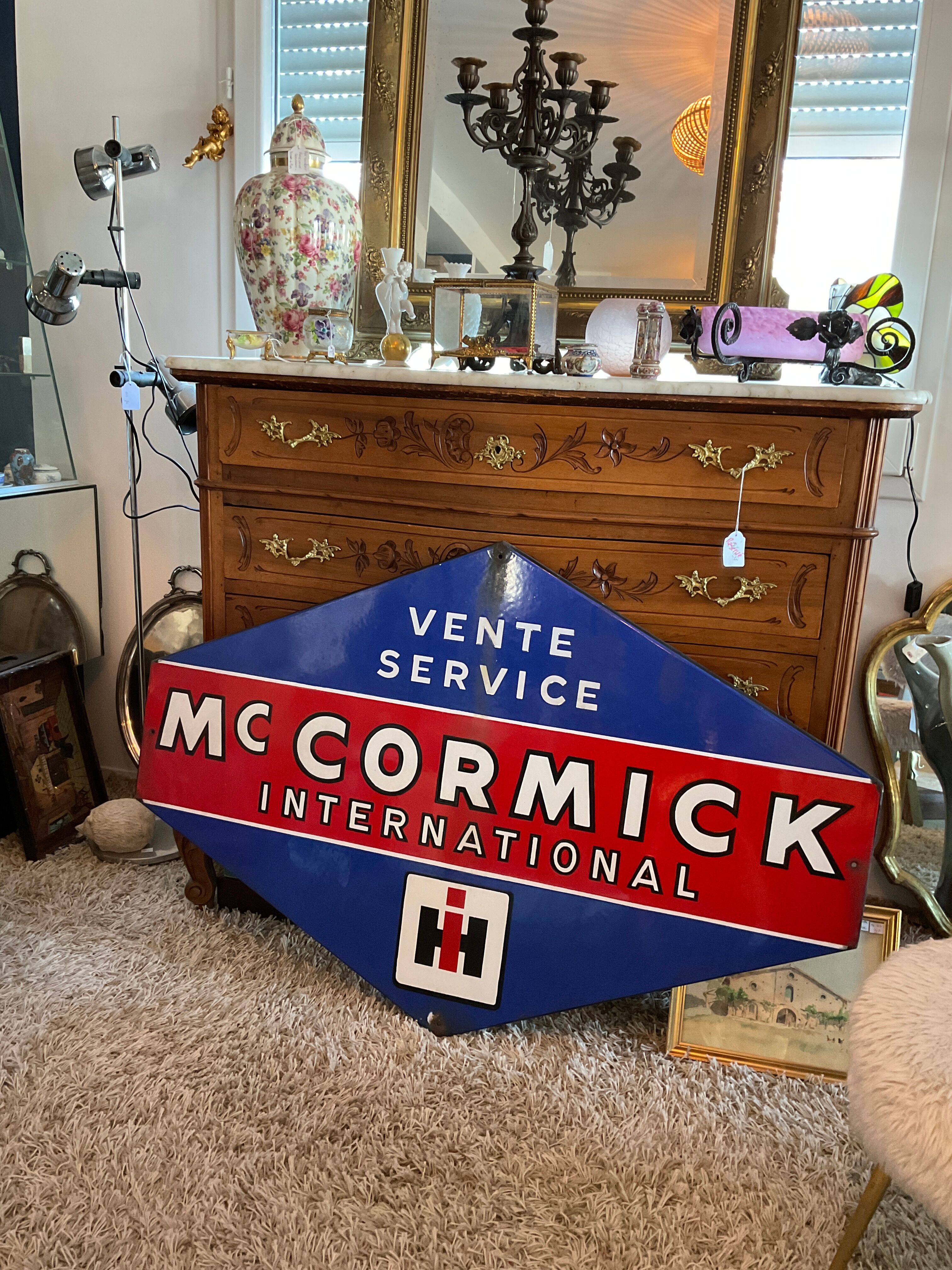 Plaque émaillée, Mac Cormick, ancienne