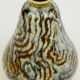 Glazed ceramic vase Primavera art deco