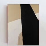 Large abstract painting BW1 100x73cm