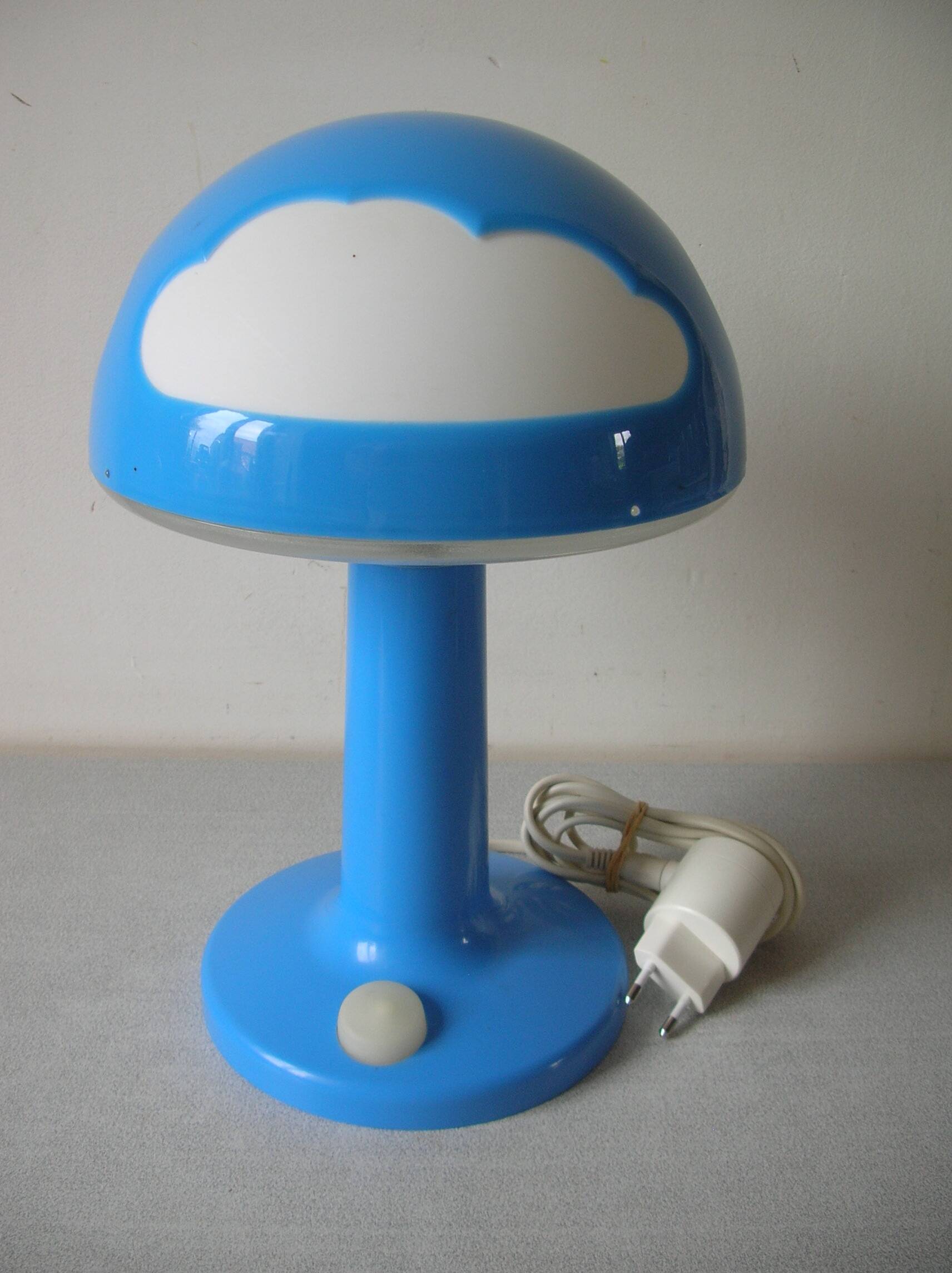 Skojig mushroom lamp Ikea blue cloud decor baby child room
