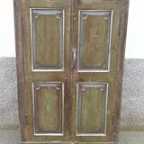 Old green wood cabinet