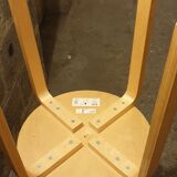 Set of 5 stools pilable beech wood and multiplies /80