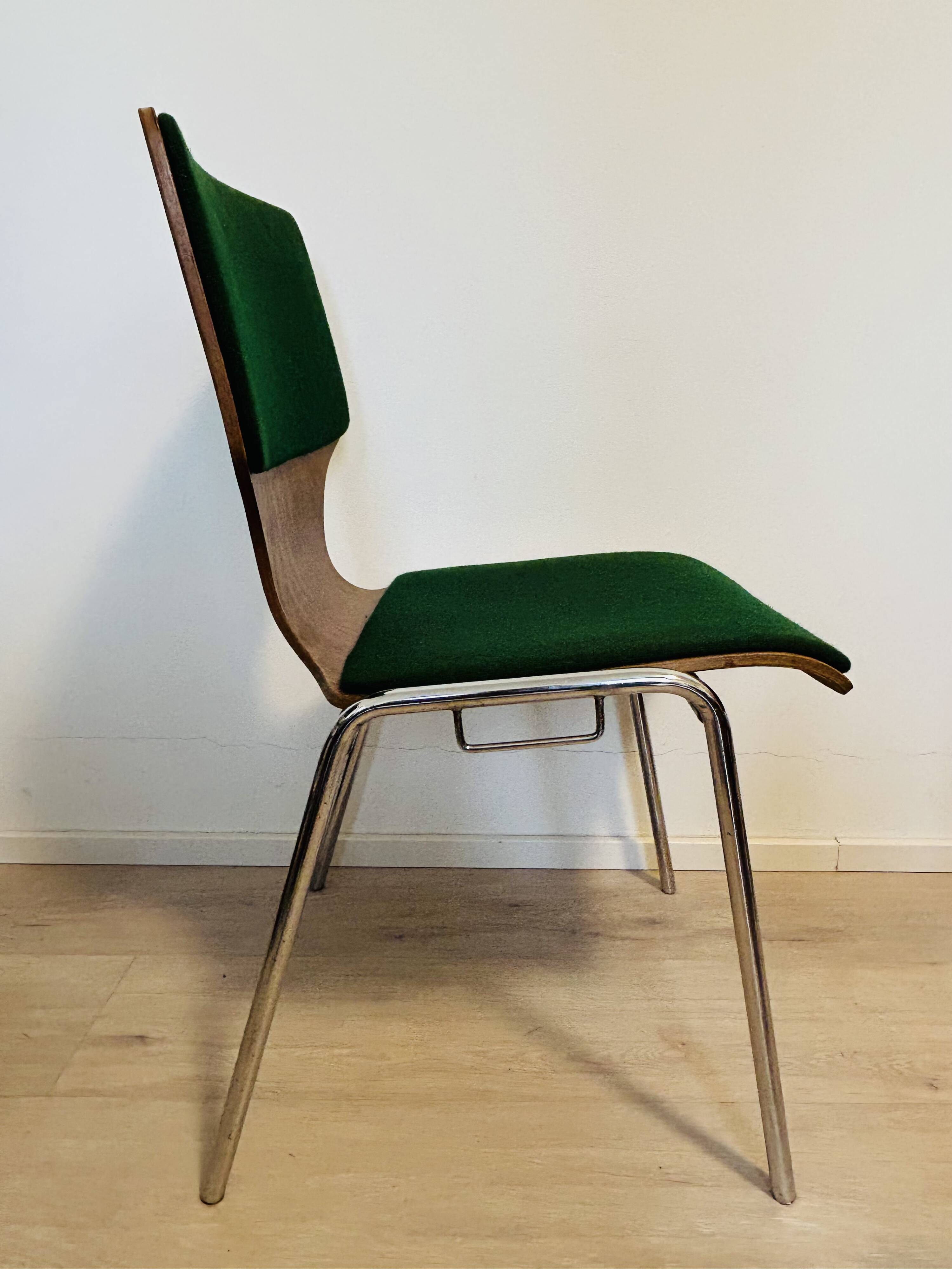 Vintage School Chairs from Denmark 1970’s Set of 4