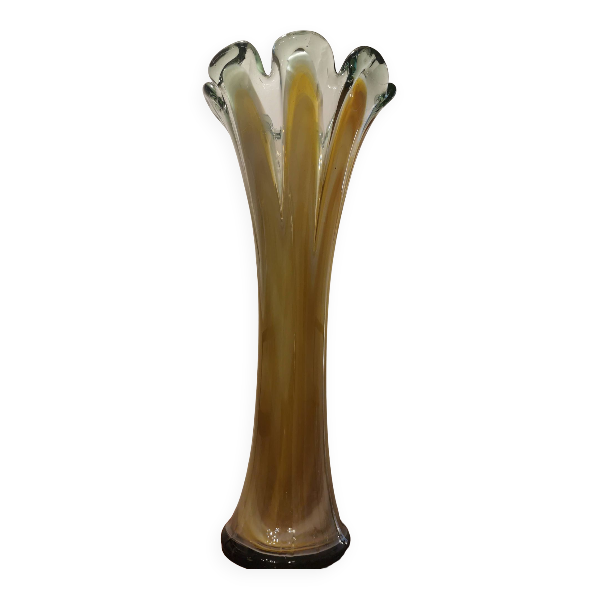 Large vintage Murano glass vase from the 60s