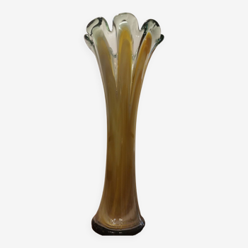 Large vintage Murano glass vase from the 60s