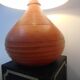 Vintage terracotta lamp, unique piece, by ceramist in Paris