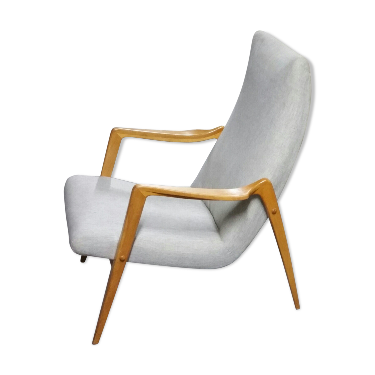 Scandinavian armchair danish feet years 50 compass