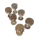 Lot of 6 small pink glasses
