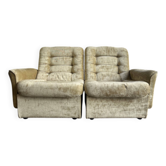 Deux places/canapé/sofa vintage des années 70