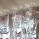 Large crystal liquor glasses, set of 6, 1970