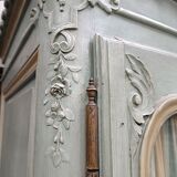 Classic wardrobe, 2 glass doors and interior mirrors