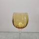 6 verres à vin ambrés en cristal