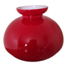 Globe en verre de couleur rouge