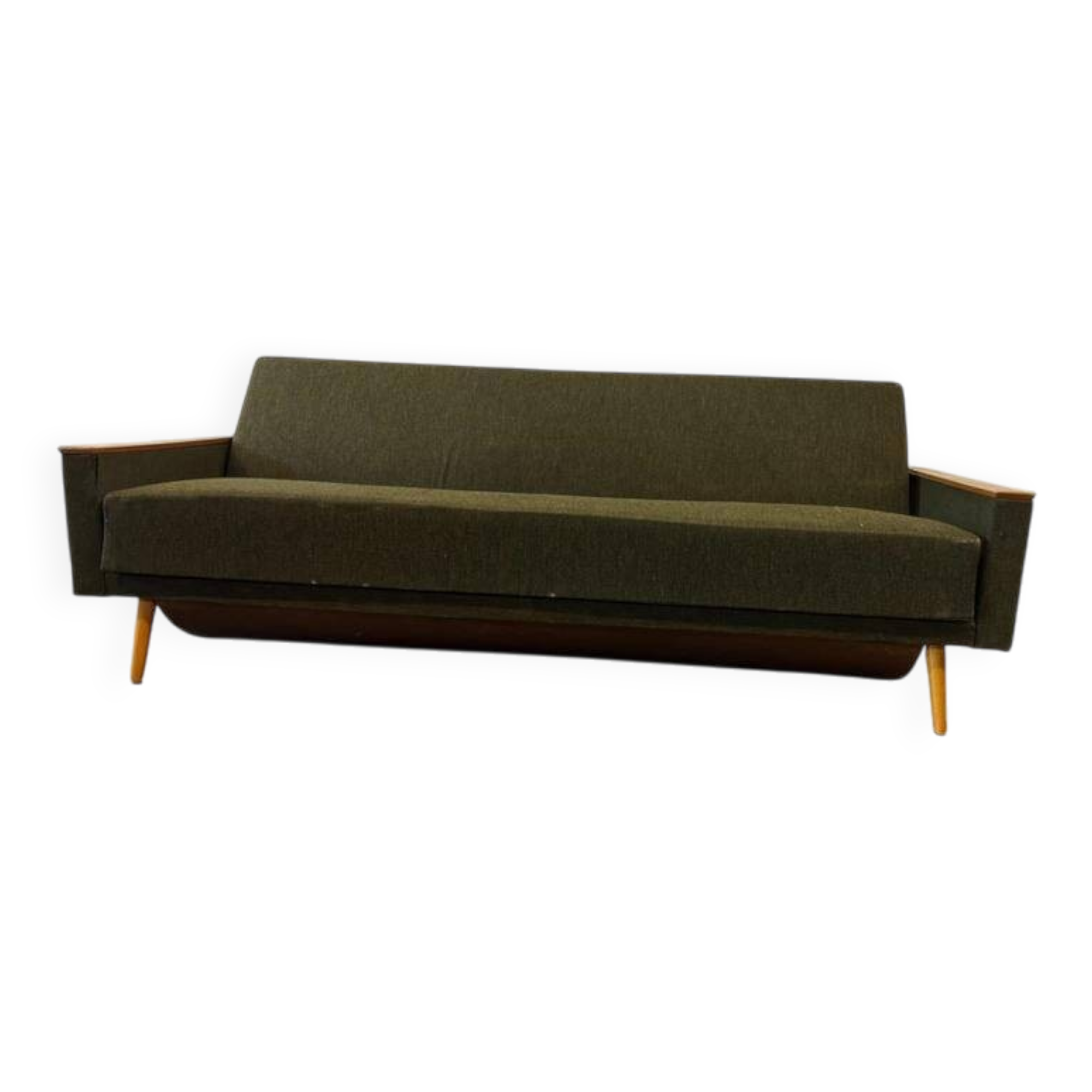 Vintage green sofa / sofa bed / couch