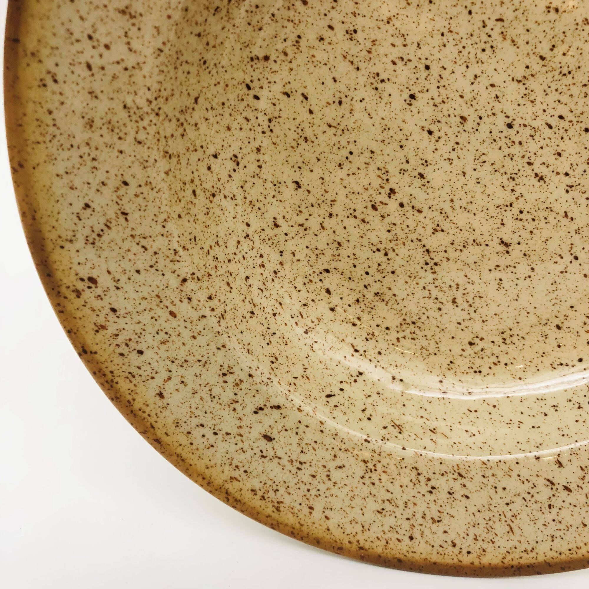 6 deep plates, Tulowice. Made in Poland.