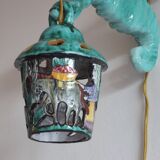 Ceramic Seahorse Lantern from Vietri Sul Mare, Italy 1960S.