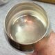 Green stemmed, brass chalices