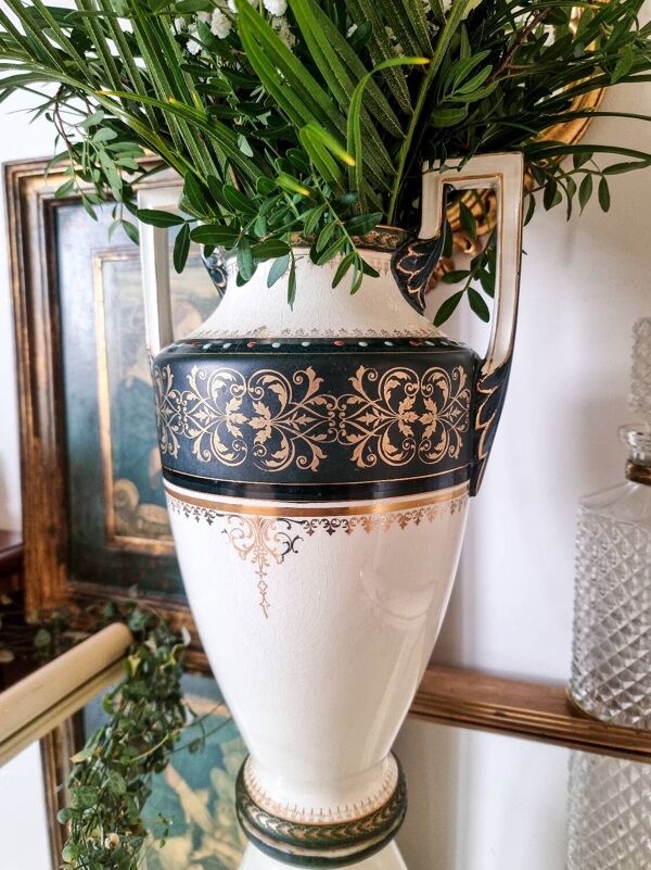 Vase Amphore, 1880, Boch Frères Keramis