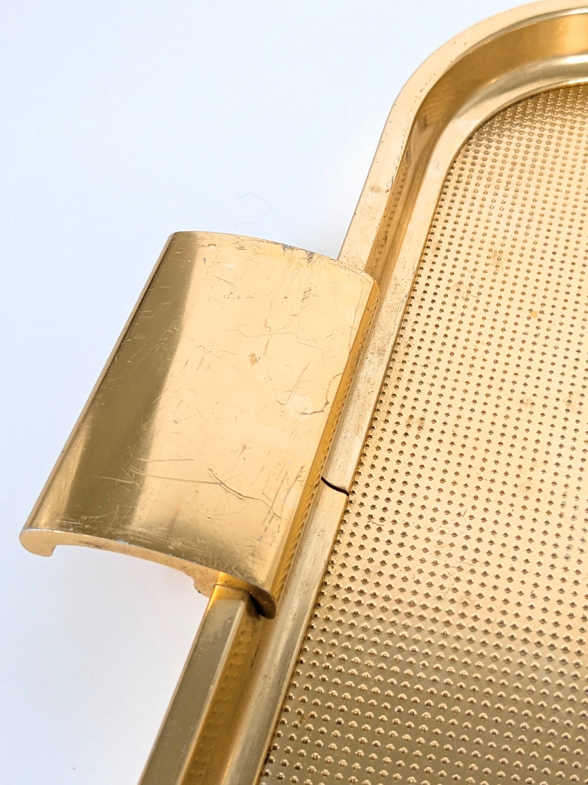 60s Cocktail Trays | Set of 2 | Gold Metal